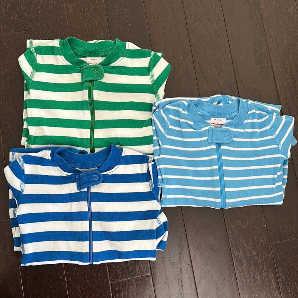 Hanna Andersson 3T (90cm) zip sleeper pajamas